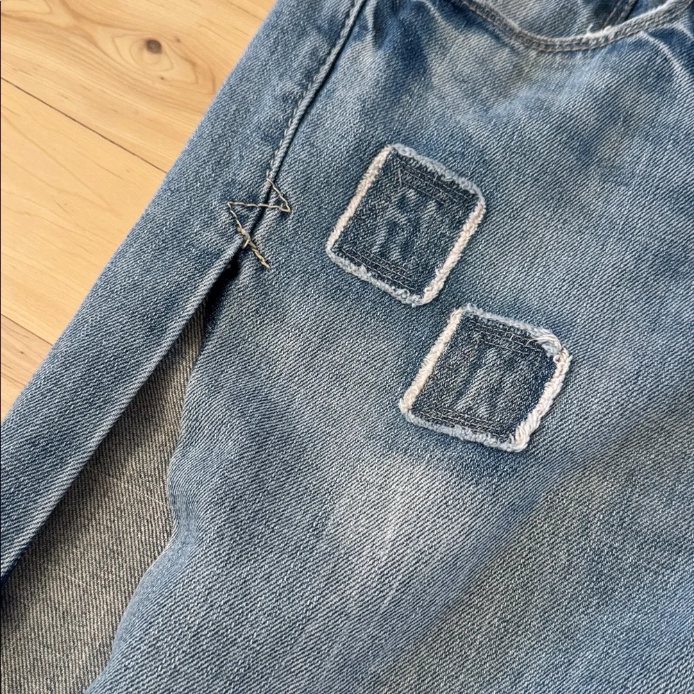 Levi's Engineered Jeans-Red Tab Button Fly Side Seam Split-Skater-Y2K-30x30-Rare - Picture 6 of 12